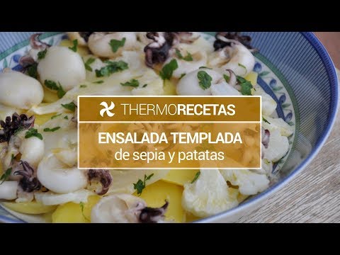 Ensalada templada de sepia y patatas
