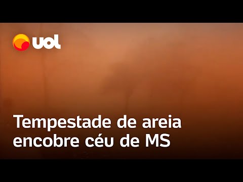 Tempestade de areia atinge cidades de Mato Grosso do Sul e assusta população