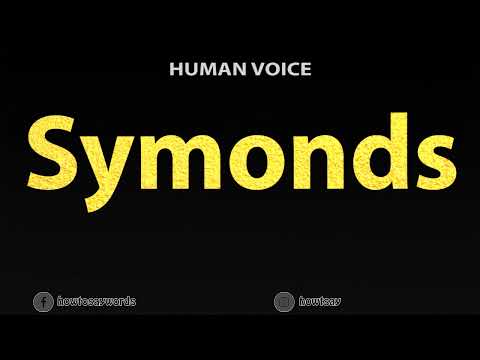 How To Pronounce Symonds