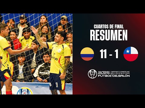 Quarter-final summary: COLOMBIA VS CHILE (South American Men's Futsal Championship)