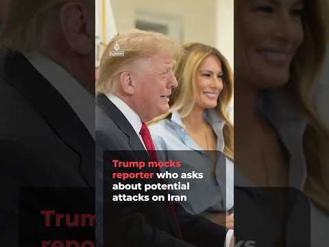 Trump mocks reporter asking about Iran strikes, as Tehran says US derailed talks | AJ #shorts