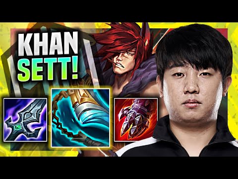 KHAN DESTROYING WITH SETT! - DK Khan Plays Sett TOP vs Camille! | Season 11