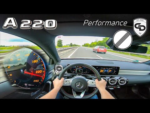 2020 Mercedes-Benz A220 (190 PS) | TOP Speed on unlimited German Autobahn by ChrisDrivingTV