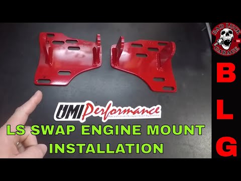 UMI LS SWAP ENGINE MOUNTS INSTALL FOR 82-92 3RD GEN CAMARO / FIREBIRD