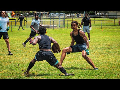 hs freshmen expose nfl and d1 football players during 7on7s!