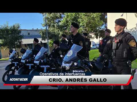 Marcos Juárez: Se llevó a cabo un operativo interfuerzas en la ciudad