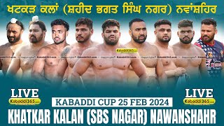  Khatkar Kalan (Nawanshahr) Kabaddi Cup 25 Feb 2024