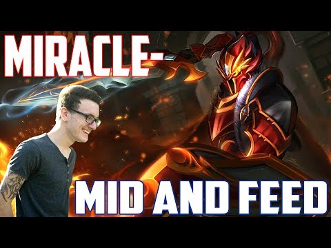 Miracle Feed DRAGON KNIGHT | When 9k MMR vs 10k MMR | 1 vs 3 is impossible