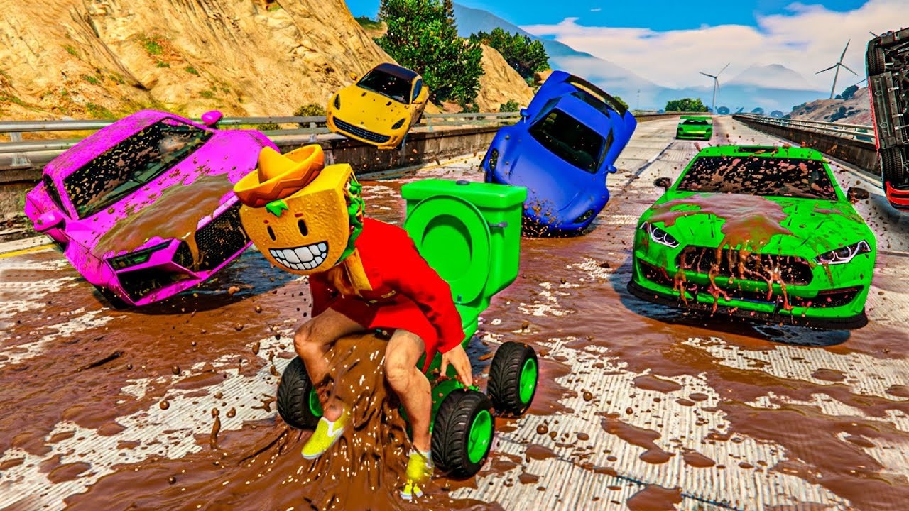 EL ÚLTIMO EXPLOTA CON COCHES ALEATORIOS! HUELE MAL!! - GTA 5 ONLINE