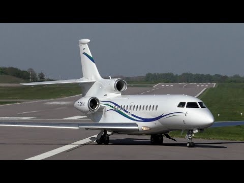 Dassault Falcon 7X G-SMHA Training at Cambridge Airport