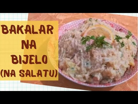 Bakalar na bijelo (na salatu) s krompirom - morski specijalitet i gurmanski užitak