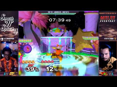 Smash'N'Splash 4 TOP 24 LOSERS - CLN | AbsentPage (Fox) vs DIGNITAS | HugS (Samus)