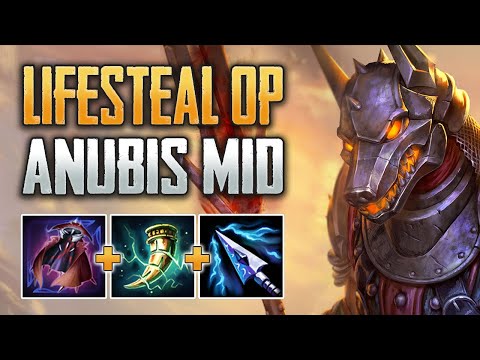 INSANE SUSTAIN! Anubis Mid Gameplay (SMITE Conquest)