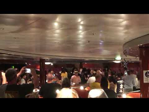 KISS Kruise VII - KISS entering the Spinnaker Lounge for the photos - Night 1