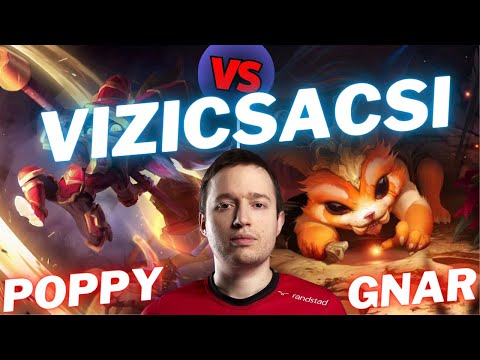 VIZICSACSI | POPPY VS GNAR | TOP GAMEPLAY | Patch 14.23 / Season 14 | #LeagueofLegends