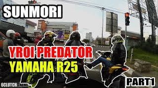Download lagu Sunmori seru bareng YROI predator yamaha R25 (part1) #Vlog35 mp3