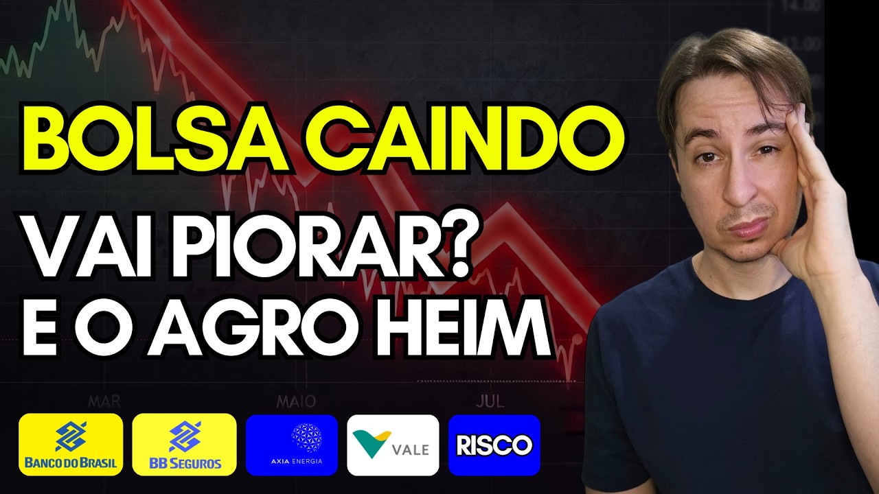 Bolsa vai Cair Mais e Dólar Disparar? Melhor Diversificar... Agro vai sofrer mais (bbas3 bbse3)