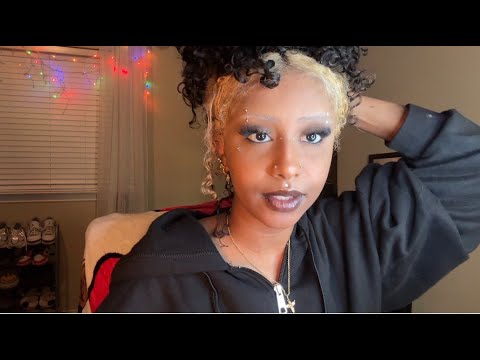 trying makeup i’d never wear in public