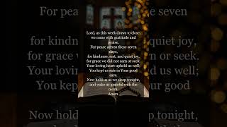 Night Prayer of Thanksgiving for a Good Week