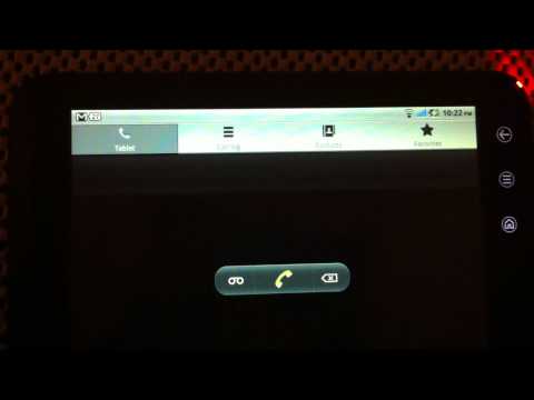 Dell Streak 7 phone functions