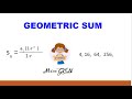 GEOMETRIC SUM// I LOVE MATH