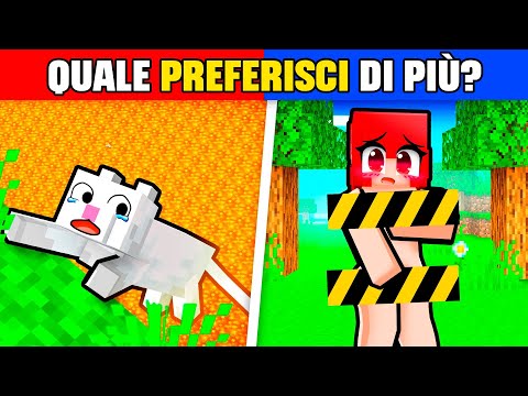 Minecraft estremo: cosa sceglieresti? 🏰⚔️ ⛔