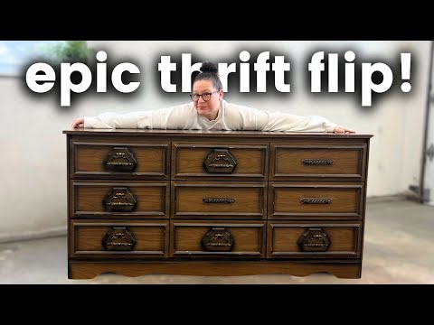 Von hässlich zu unglaublich | 50-Dollar-Kommode aus Secondhand-Läden bekommt ein High-End-Makeover!