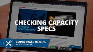 Checking Capacity Specs for your Outboard | Maintenance Matters  Thumbnail Image