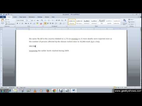 Microsoft Office Word 2010 Change Case