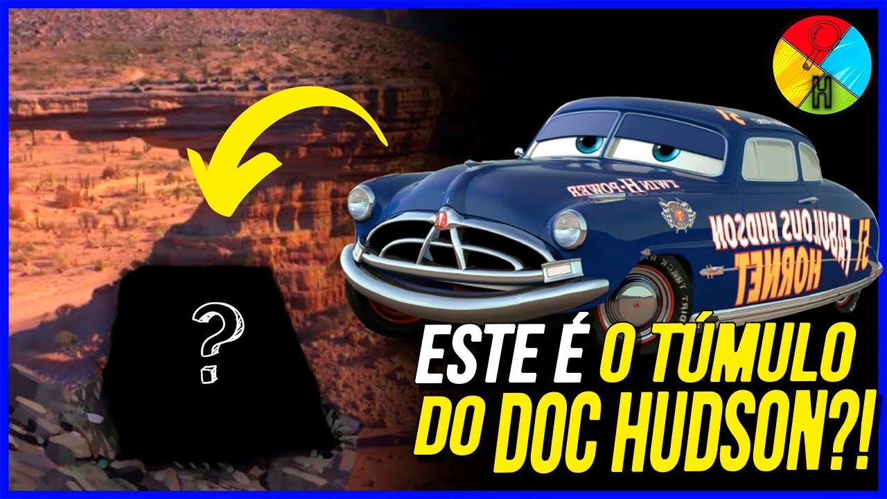 ACHEI O LOCAL ONDE O DOC HUDSON FOI ENTERRADO | carros, carros 3, disney e pixar