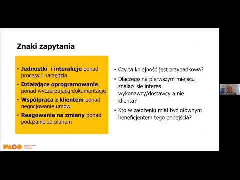 Agile w praktyce zarządzania organizacją społeczną - nagranie webinarium