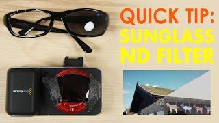 Quick Video Tip: Use Sunglasses as an ND Filter for Photo and Video! Plus a Cool Light Leak Effect