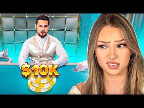 HOW IS THIS POSSIBLE ON BLACKJACK!? $10,000 Buy in - Rosie Mae