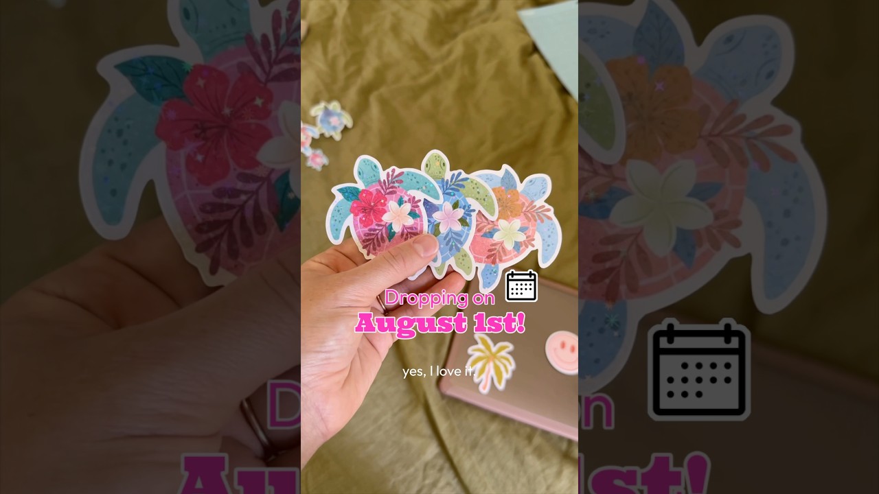 Test this holographic sticker laminate from with me! 🌺 #stickershop #stickerlaminate #teckwrap