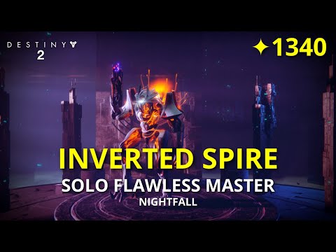 The Inverted Spire - Solo Flawless 1340 Master Nightfall | Destiny 2 (PS5)