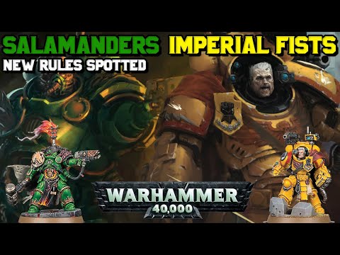 Imperial Fists & Salamanders Rules Spotted - Tor Garadon, Vulkan He'stan, Adrax Agatone