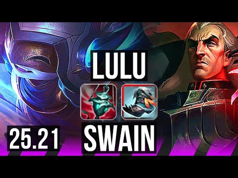 LULU & Sivir vs SWAIN & Corki (SUP) | EUW Master | 25.21