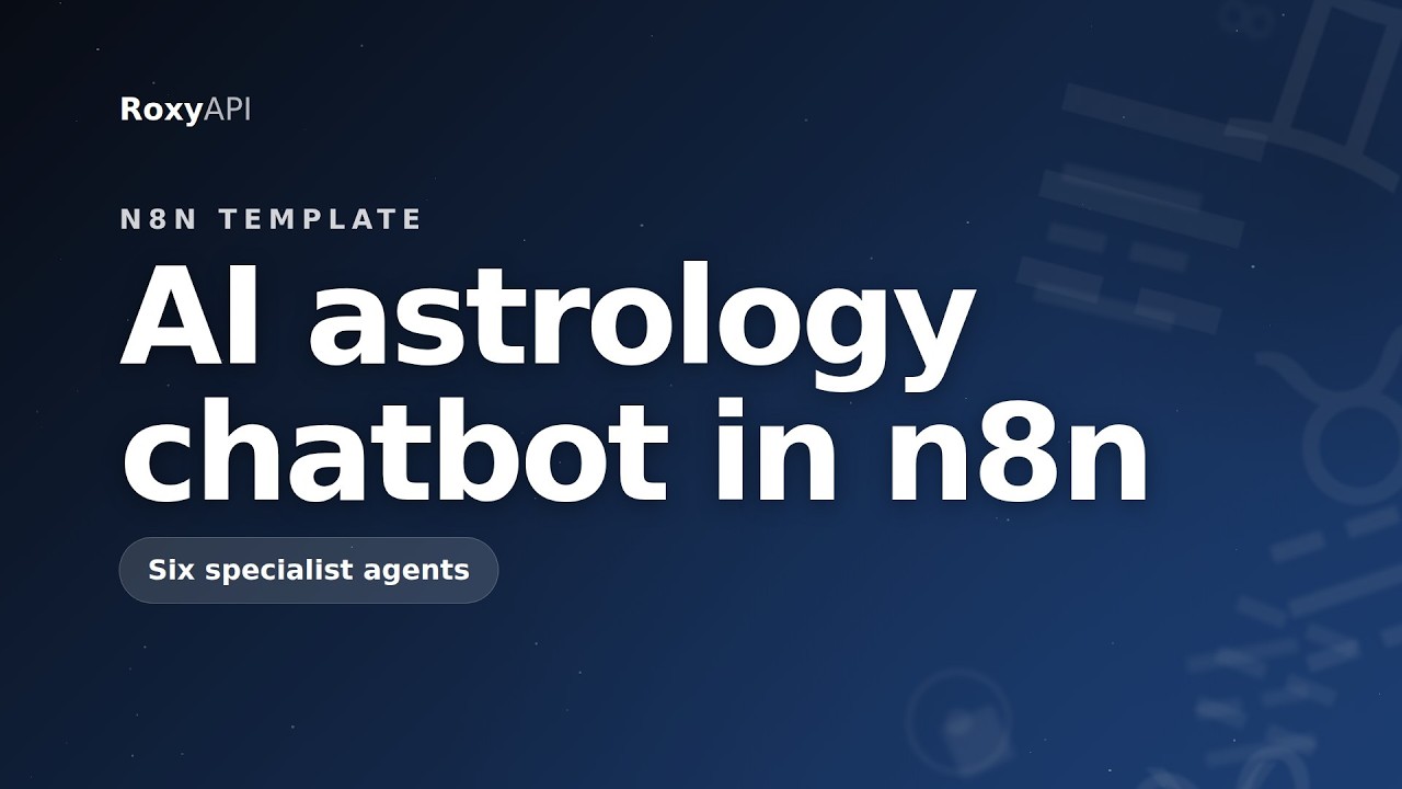 The n8n AI astrology chatbot video walkthrough