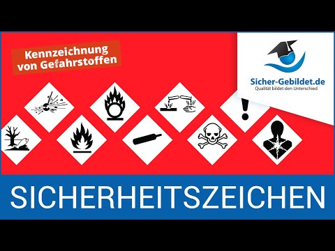 Sicherheitszeichen: Kennzeichnung von Gefahrstoffen