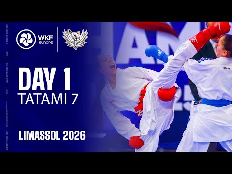 EKF KARATE  | Day 1 - Tatami 7 | EKF Cadet, Junior & U21 Championships