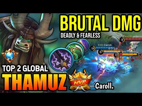 THAMUZ BEST BUILD 2023 | TOP 2 GLOBAL THAMUZ GAMEPLAY | MOBILE LEGENDS✓