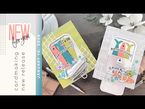 Interactive Cardmaking Hack! | Using a Surprise Foil for Hero Arts Big Mouth Sardine Tin Cards