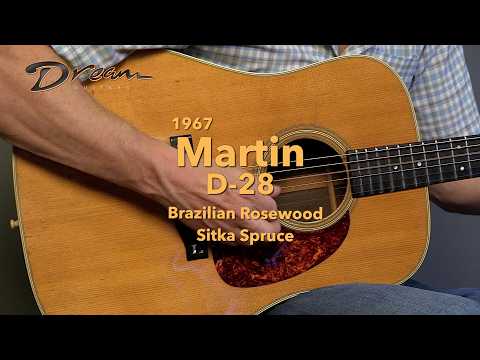 1967 Martin D-28, Brazilian Rosewood/Sitka Spruce image 20