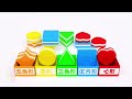 Shapes & Colors for Children with Color Cream Biscuits Shapes 3D Kids Baby Learning Educational