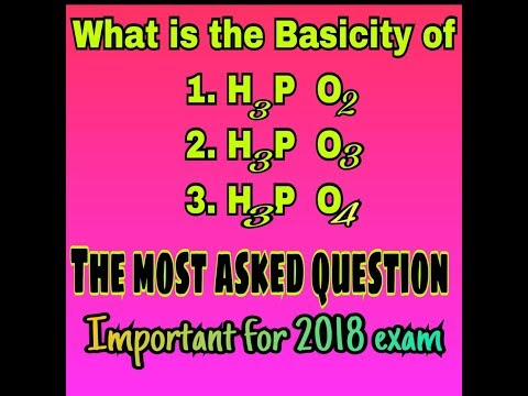 Basicity of phosphoric acid