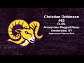 Christian Robinson #65 OL/DL (Class of 2022) Amsterdam Rugged Rams (Section II)