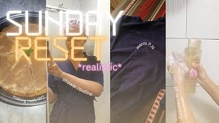 *realistic* Sunday Reset | shower routine and cozy-up
