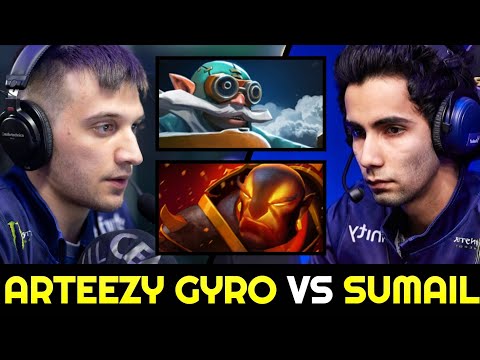 ARTEEZY vs SUMAIL Nonstop Fight — Gyrocopter vs Ember Spirit 7.28 Dota 2