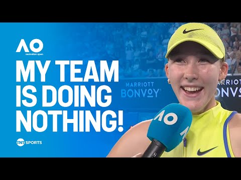 Mirra Andreeva On-Court Interview | Australian Open 2026 Round One