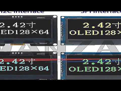 2.4" 2.42 inch 128x64 OLED LCD Display Module SSD1309 12864 7 Pin SPI/IIC I2C Serial Interface for